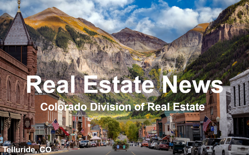 Main Street Telluride with fall mountains in background